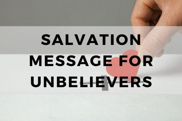 Salvation Message for Unbelievers